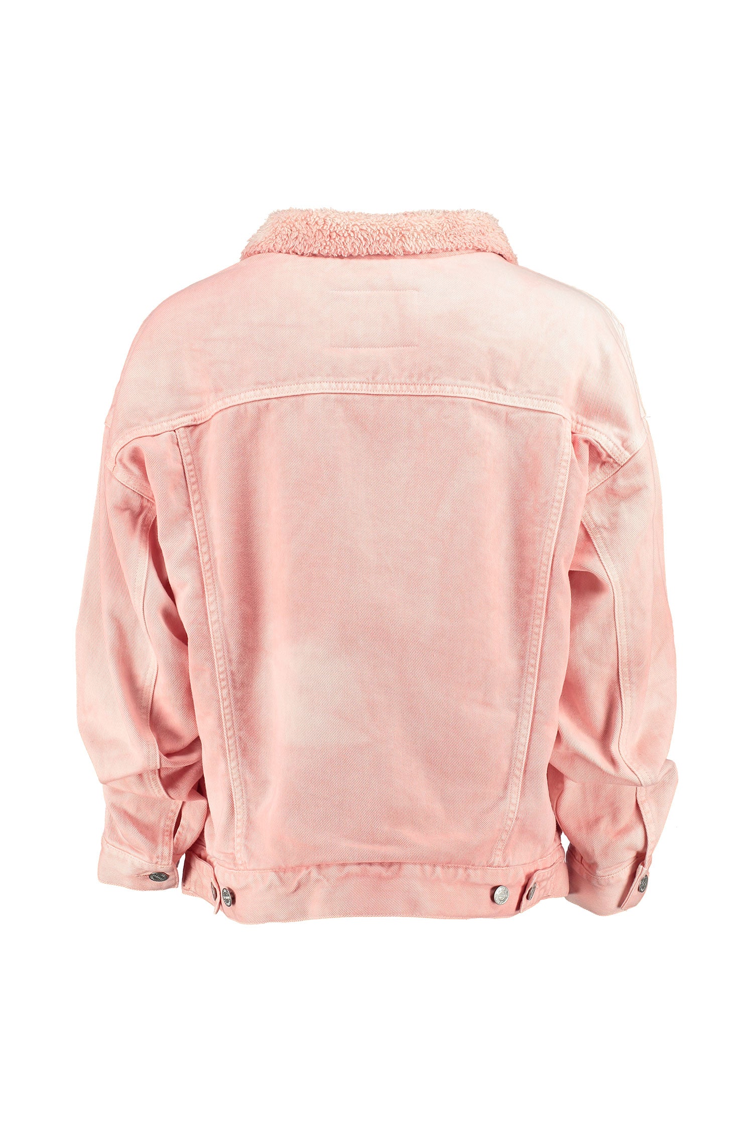 The Shearline Jacket Woman Pink Acid Wash