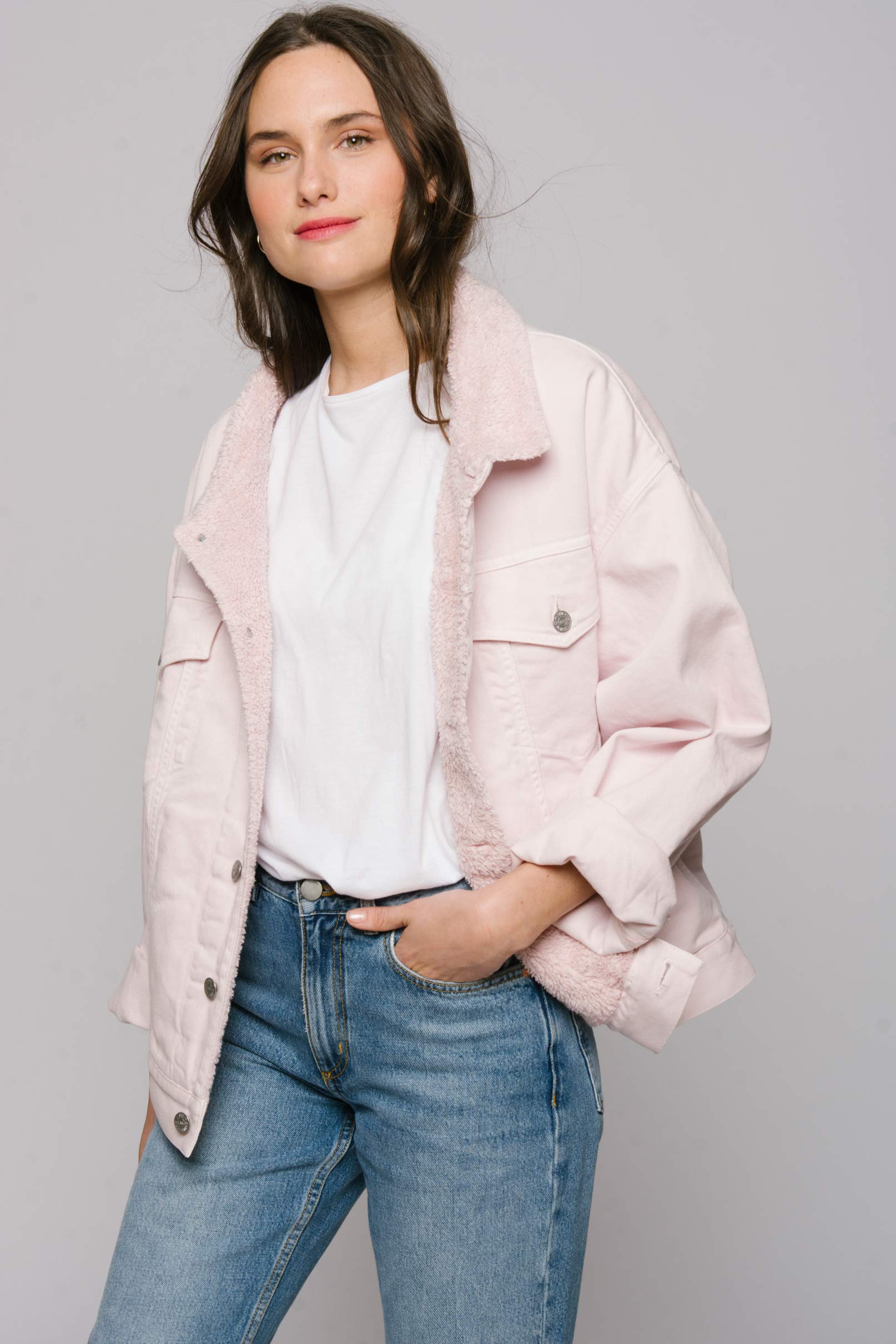 The Shearline Jacket Woman The Perfect Pink